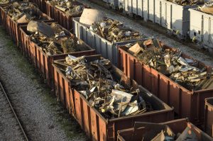 Large-scale scrap metal recycling operation